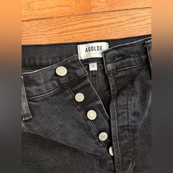 AGOLDE Riley High Rise Straight Crop Jeans size 28 - Picture 6 of 10